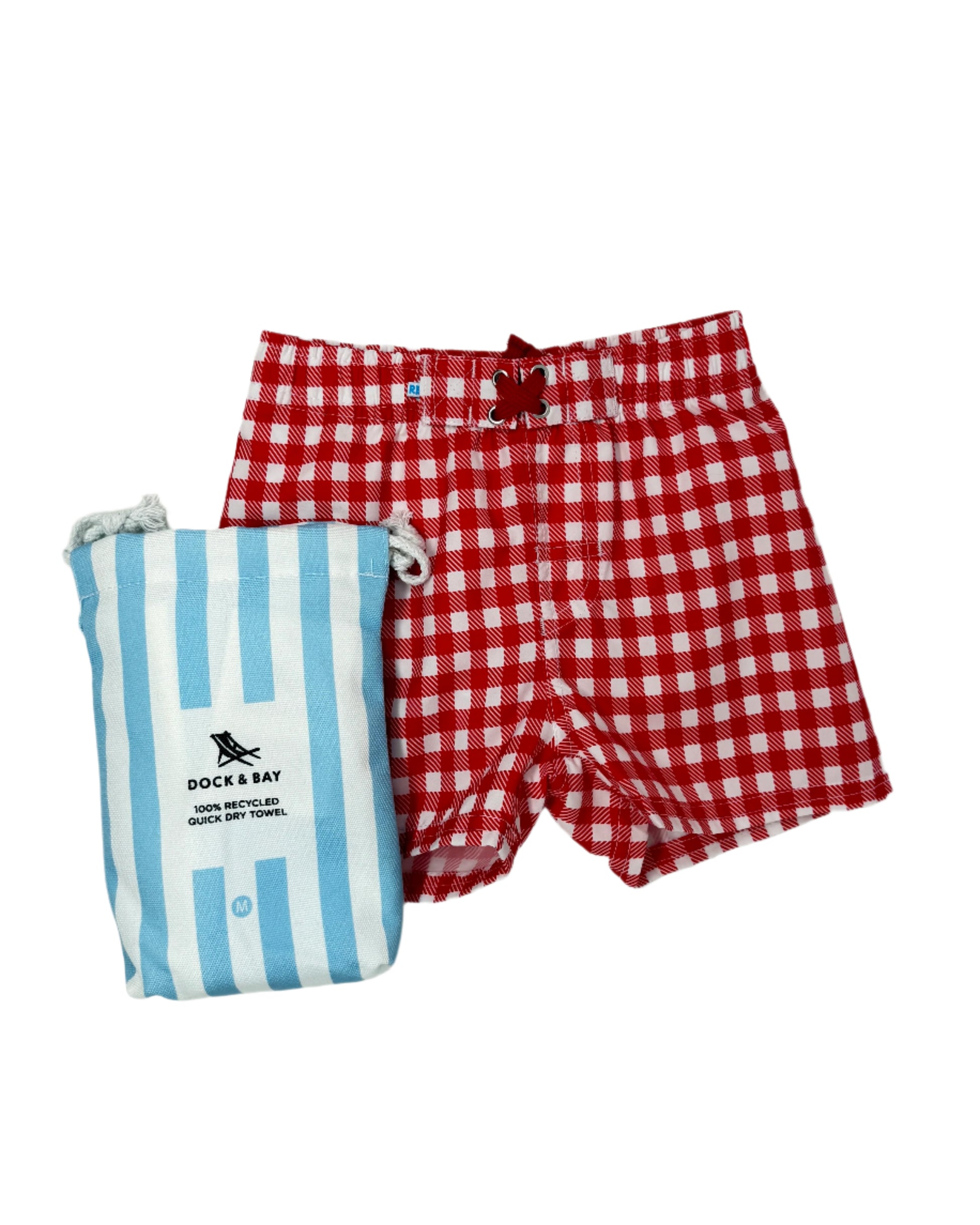 Vintage Red Gingham Swim Trunks Kids Swim Rufflebutts