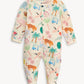 Wanderlust Wildlife Modal Footie Baby Sleepwear Magnetic Me