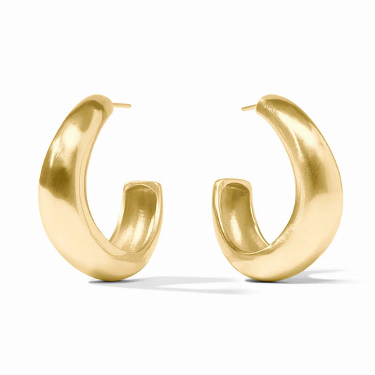 Wave Hoop- Gold -Large Earrings Julie Vos