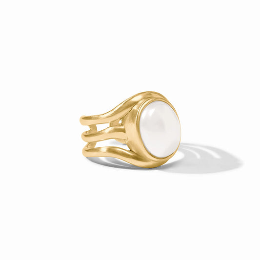 Wave Stone Ring - Pearl Rings Julie Vos