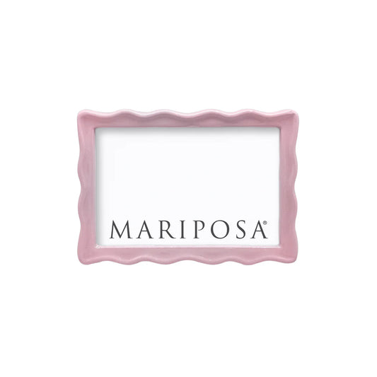 Wavy Pink 4x6 Frame Home Decor Mariposa   