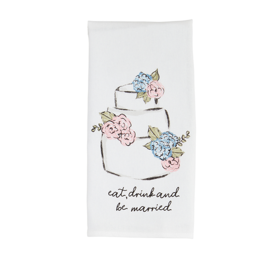 Eat Drink Cotton Hand Towel Kitchen + Entertaining Mudpie