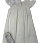 White Catherine Pearl Smocked Dress Girls Occasion Dresses Sweet Dreams