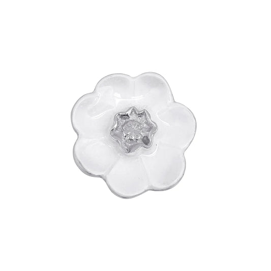 White Flower Napkin Weight Home Decor Mariposa