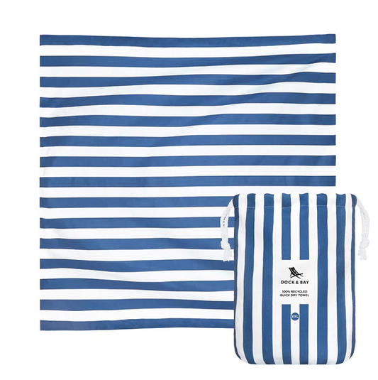 XXL Quick Dry Towel - Whitsunday Blue Textiles Dock & Bay   