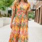 Willow Maxi Dress - Tropical Fruit Long Dresses Briton Court   