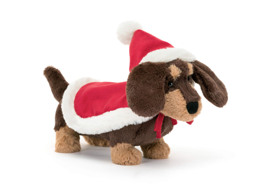 Winter Warmer Otto Sausage Dog Plush Jellycat   