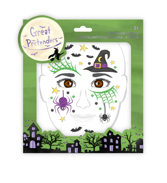 Witch Face Stickers Kids Misc Accessories Great Pretenders   