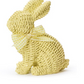 Basket Weave Bunny with Bow - Assorted Seasonal Two's Company Yellow