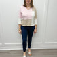 Yin Yang Colorblock Pullover - Carnation Sweatshirts + Pullovers Habitat