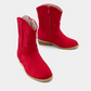 Zahara Toddlers - Red Suede Girls Shoes Shu Shop   