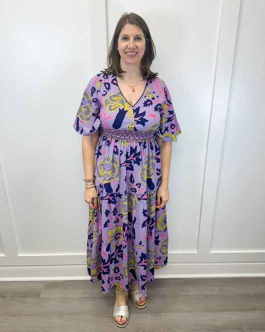 Zoey Dress - Blue Berry Long Dresses Sohana