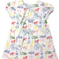 Zoo Friends Bow Back Dress Girls Play Dresses Sage & Lilly