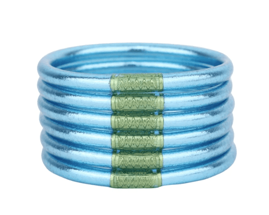 Azure All Weather Bangles (Set of 6) - MD Bracelets Budha Girl