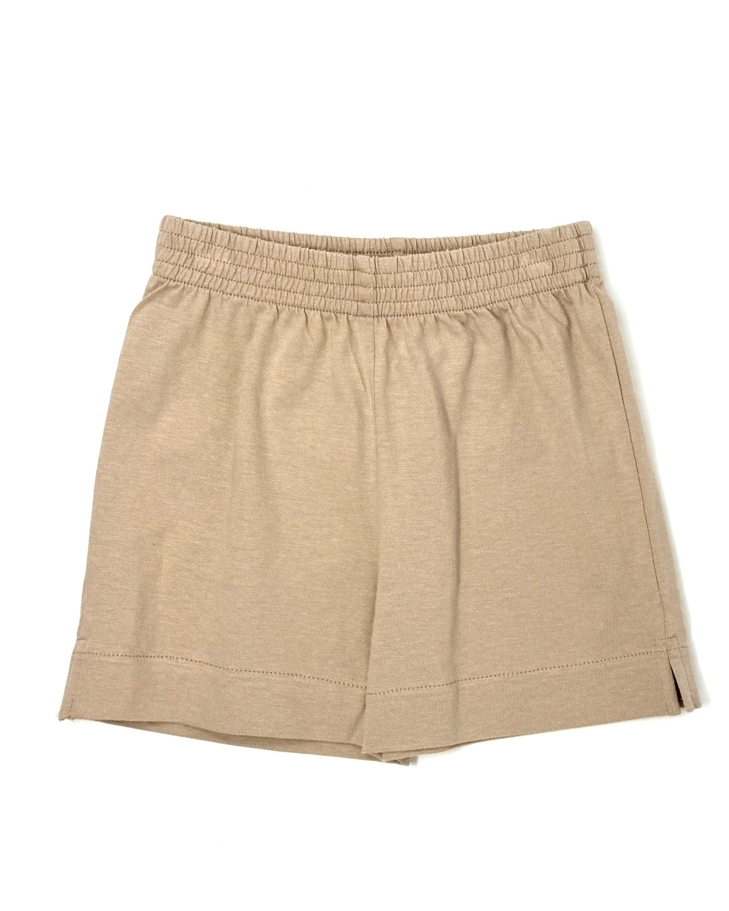 Boy's Jersey Shorts w/ Slit - Sand Boys Shorts Luigi