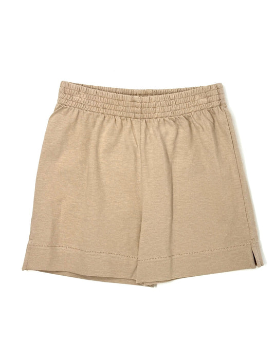 Boy's Jersey Shorts w/ Slit - Sand Boys Shorts Luigi