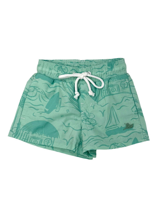 Boy's Swim Trunks - Opal Beach Kids Swim Southbound