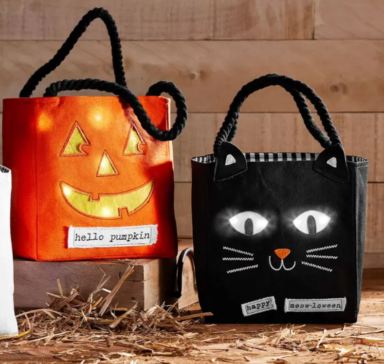 Cat Light Up Candy Bag Seasonal Mudpie   