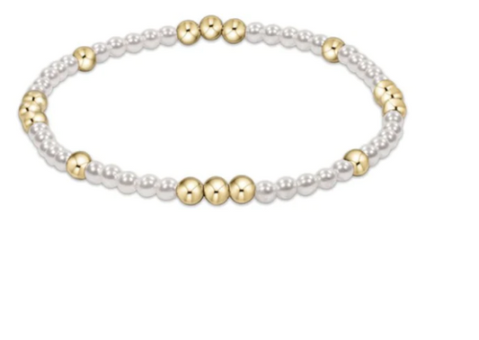Worthy Pattern 3mm Bead Bracelet - Pearl Bracelets enewton   