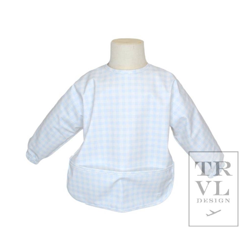 Perfect Smock Small - Pimlico Check Blue Baby Accessories TRVL Design