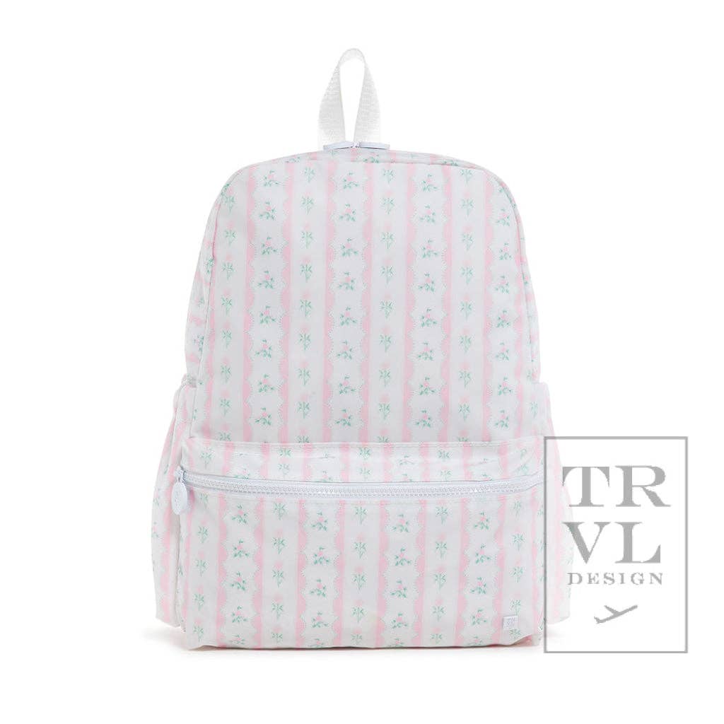 Backpacker - Backpack Ribbon Floral Pink Kids Backpacks + Bags TRVL Design