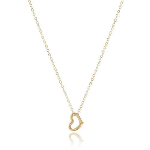 egirl 14" Necklace Gold - Love Small Gold Charm Necklaces enewton