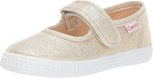 Girl Mary Jane - Gold Metallic Girls Shoes Cienta