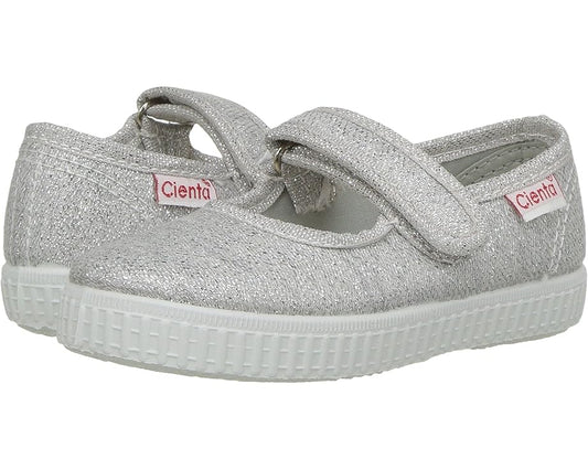 Girl Mary Jane - Silver Metallic Girls Shoes Cienta