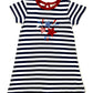 Girls Star Fireworks Dress - Dk.Royal/White Girls Play Dresses Luigi