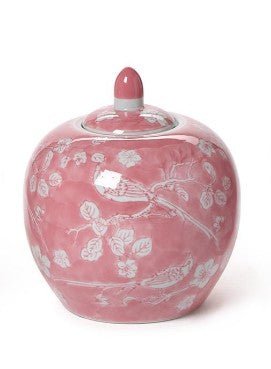 Hand Painted Pink Vase - Round Seasonal Two's Company