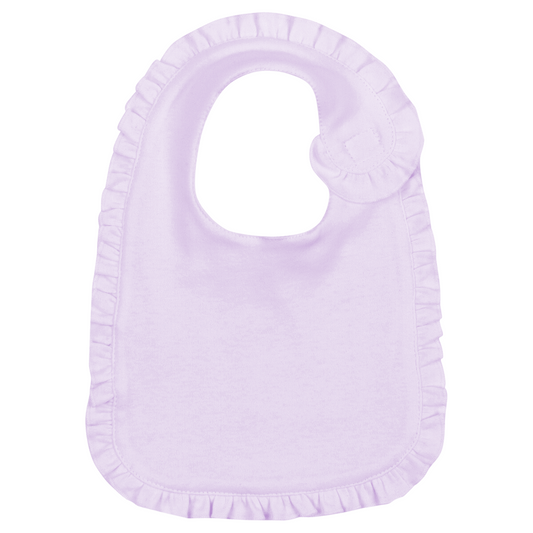 Ruffle Bib - Lavender Baby Accessories Blanks Boutique   