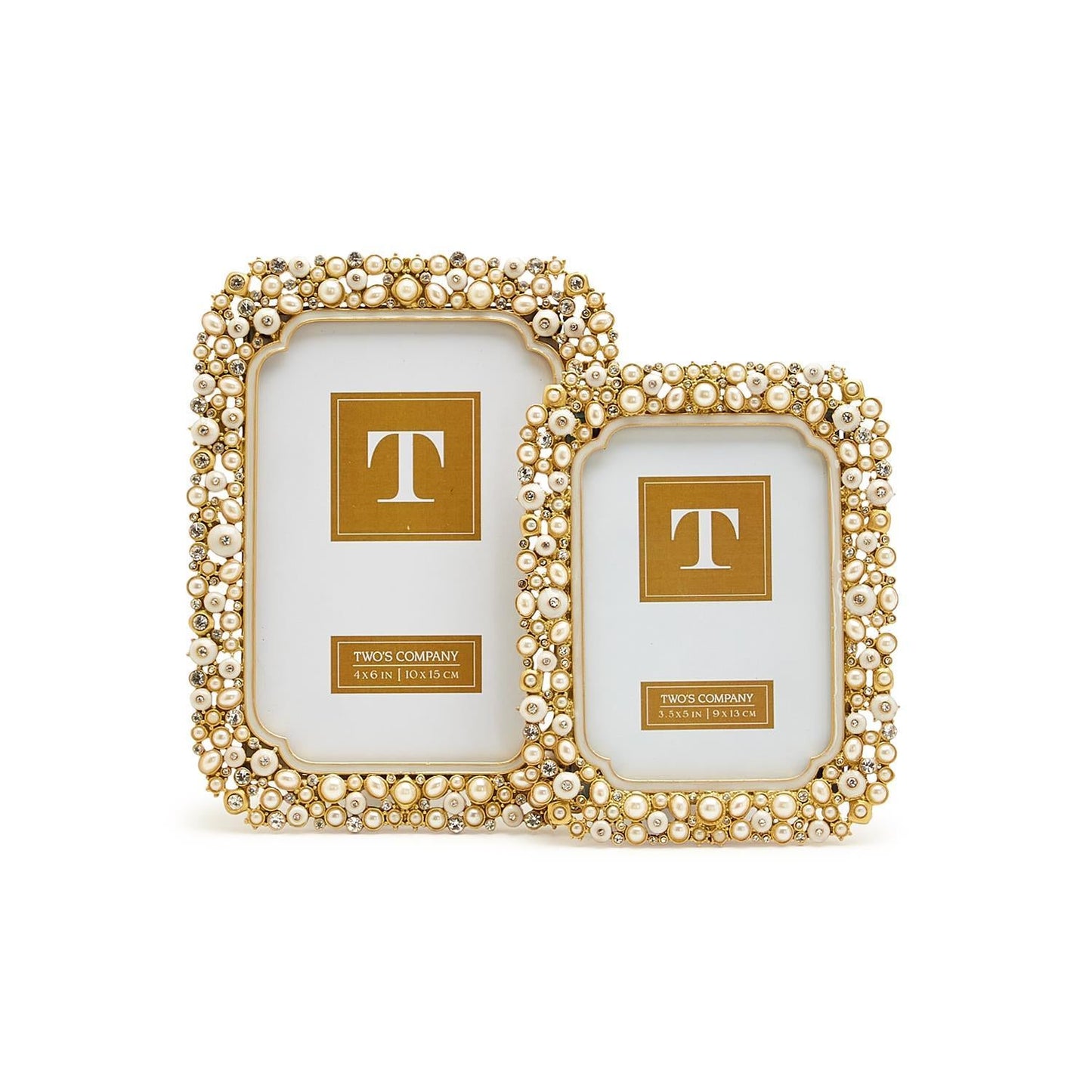 Pearl and Rhinestone 3.5x5 Photo Frame Home Decor Two's Company