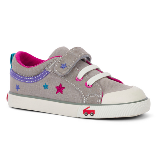 Kristin - Gray Stars Girls Shoes See Kai Run   