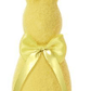 Set of 2 Flocked Bunny w/ Bow - Assorted Seasonal Two's Company Yellow