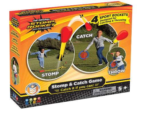 Stomp & Catch - 4 Rockets Toys Stomp Rocket
