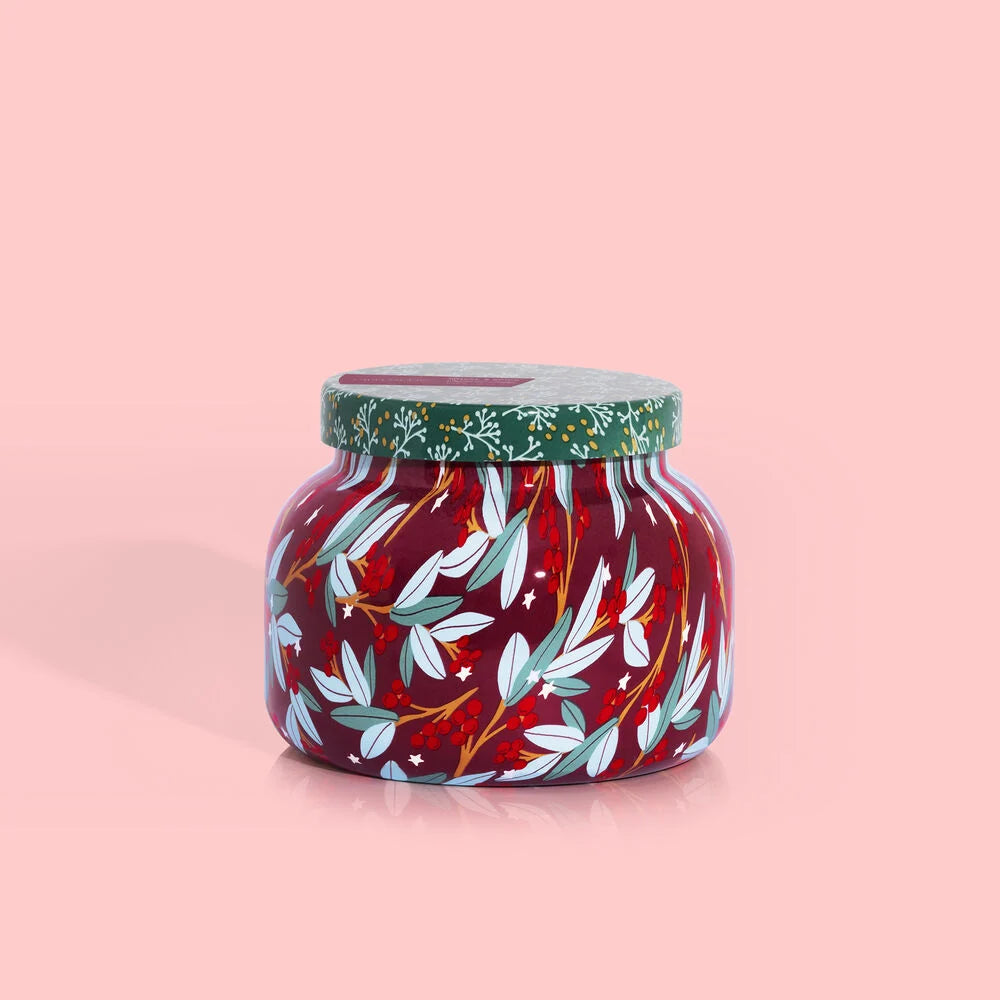 Holiday Pattern Play - Tinsel & Spice Signature Jar 19 oz Seasonal Capri Blue   