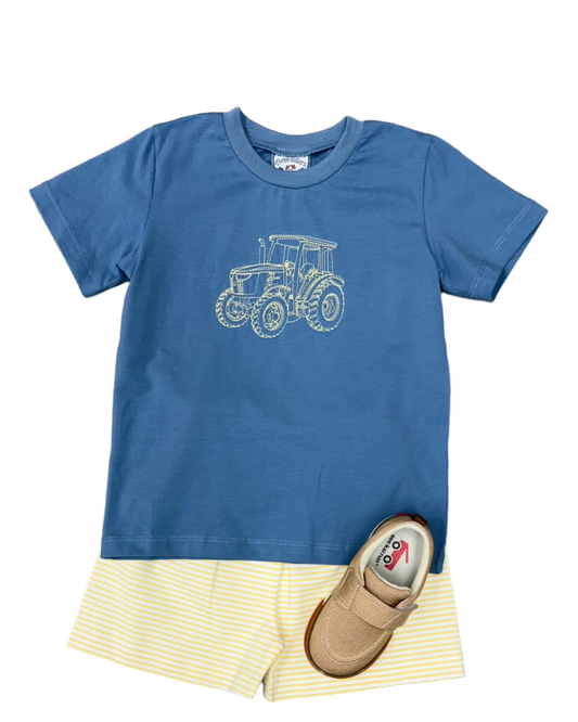 Tractor Boys Short Set Boys Sets Three Sisters