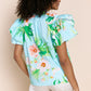 Kata Top - Aqua Floral Tops Sofia Collection   