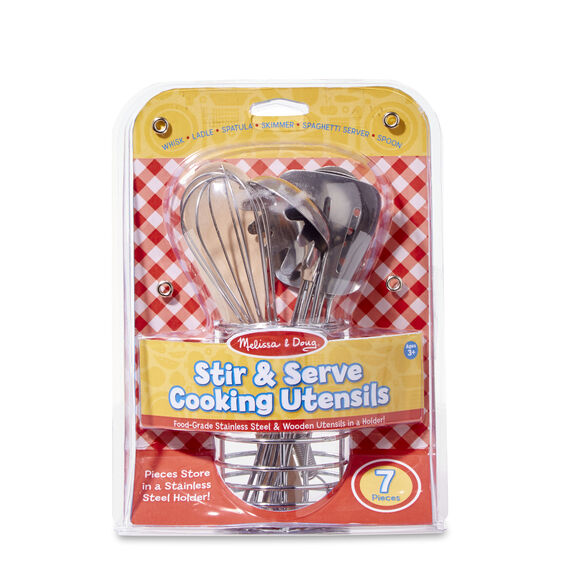 Let's Play House! Stir & Serve Cooking Utensils Gifts Melissa & Doug   