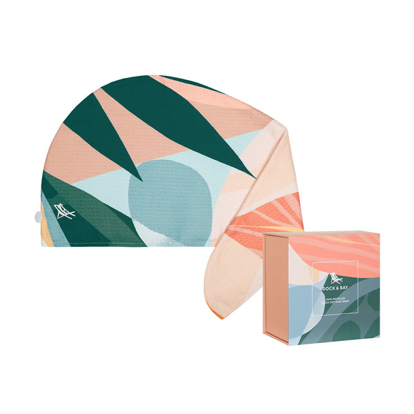 Retreat Hair Wrap Quick Dry Towel - Congo Canopy Gifts Dock & Bay   
