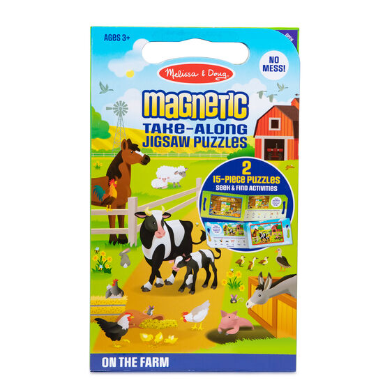 Take Along Magnetic Jigsaw Puzzles - On the Farm Toys Melissa & Doug   