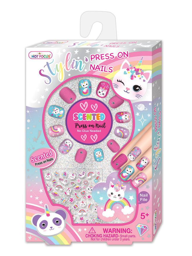 Stylin' Press on Nails - Caticorn Kids Misc Accessories Hot Focus   