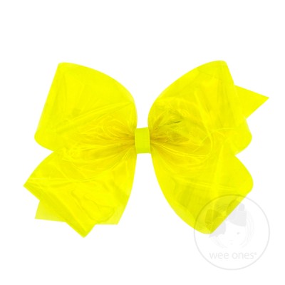 King Splish Splash Vinyl Bow - Ansi Yellow Accessories Wee Ones   