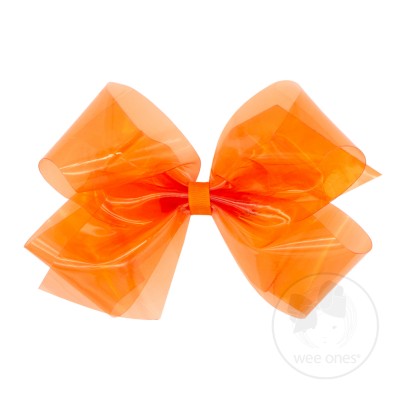 King Splish Splash Vinyl Bow - Orange Accessories Wee Ones   