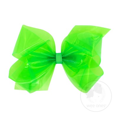 King Splish Splash Vinyl Bow - Neon Green Accessories Wee Ones   