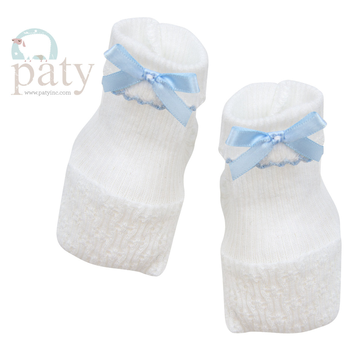 Booties with Bow Baby Accessories Paty Blue  