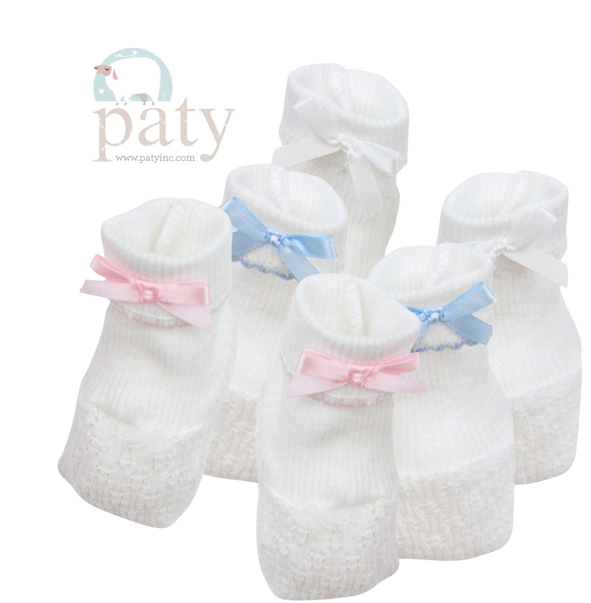 Booties with Bow Baby Accessories Paty   