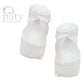 Booties with Bow Baby Accessories Paty White  