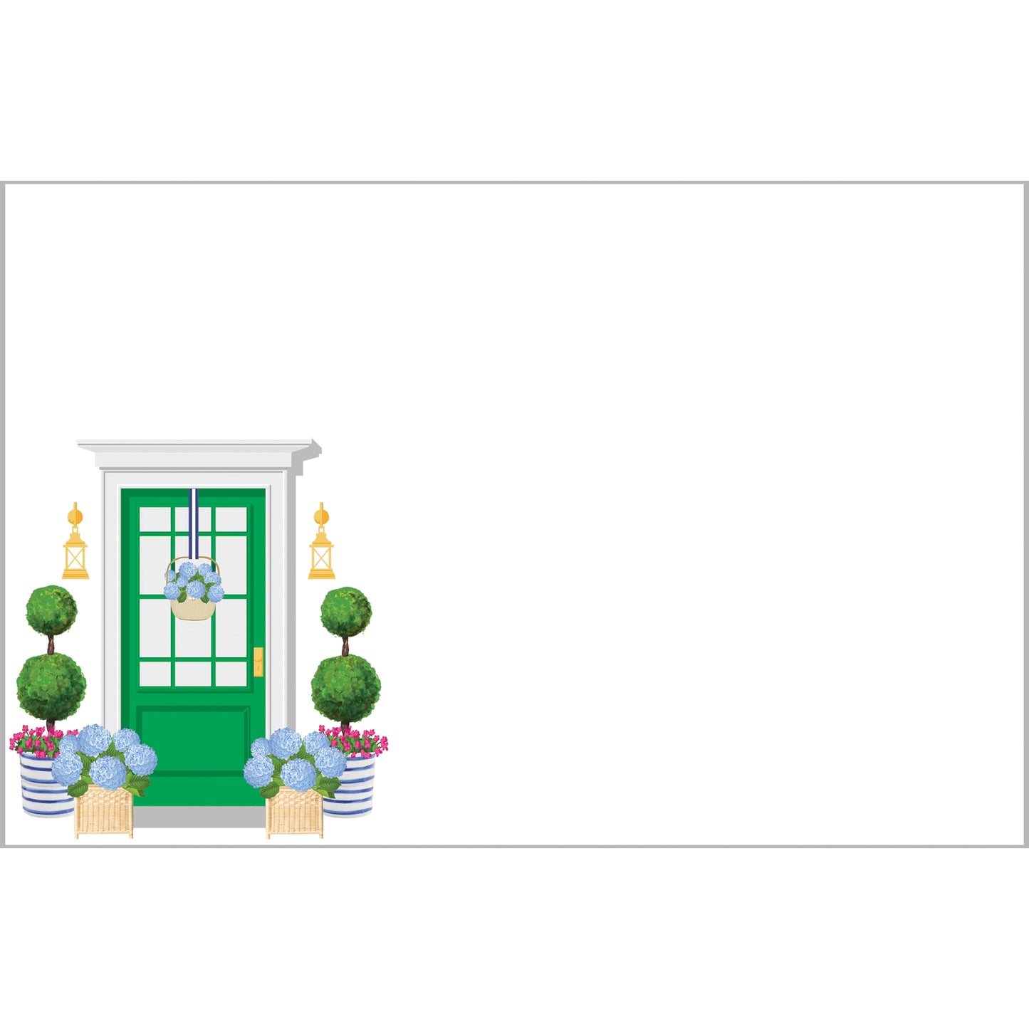 Green Front Door Slab Notes Gifts WH Hostess   