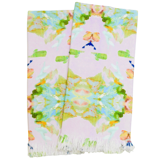 Stained Glass Lavender Throw Blanket Textiles Laura Park Designs   